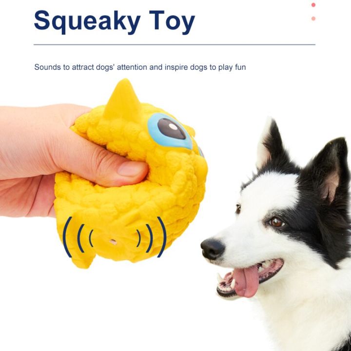 ของเล่นมีเสียงสุนัขน้ำยางนิ่มฟันทำความสะอาดแบบโต้ตอบลูกบอลของเล่นสำหรับสัตว์เลี้ยงขนาดใหญ่สุนัข-yorkie-ฝรั่งเศสบูลด็อกลาบราดอร์อุปกรณ์เสริม