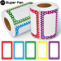 (Super Fan) 150/300Pcs Name Tag Sticker Colorful Removable Reusable Labels Blank Customize Stickers Office Meeting School Stationery Stickers