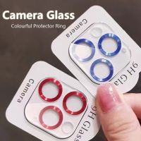 สําหรับ iPhone 11 12 13 Pro Max 13 12 mini เลนส์กล้อง กระจกนิรภัย ที่มีสีสัน เต็มรูปแบบ แหวนป้องกัน