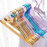 2/5 pieces of hanger golden aluminum alloy durable household hanger children clothes hanging household items WF Clothes Hangers Pegs