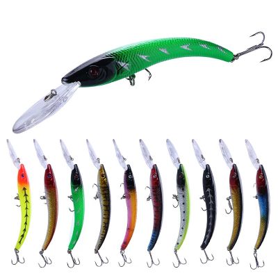 New 1 PCS 15.5cm / 16.3g Wobbler Fishing Lure Big Crank Bait Minnow Bass Trolling Artificial Bait Pike Carp Lures Fishing