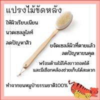 แปรงขัดหลัง แปรงถูหลัง แปรงอาบน้ำด้ามยาว แปรงนวดเซลลูไลท์ ไม้ขัดหลัง ไม้ถูหลัง