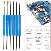 6ชิ้นตัวช่วยในการบัดกรีเครื่องมือช่วยในการชุดกล่องเครื่องมือบัดกรีเครื่องมือเสริมงานเชื่อมไฟฟ้าความร้อนช่วยในการเจียร Pcb ทำความสะอาดซ่อมแซม