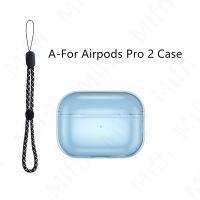 เคสใสสำหรับ Airpods Pro 2ผิวนุ่ม TPU เคสกันกระแทกการออกแบบมาสำหรับ Airpods Pro 2 2022หูฟังโปร่งใสเคสป้องกันหูฟัง