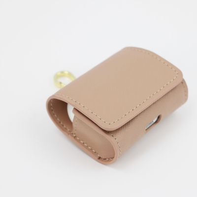 Free Personalized Letters Leather Pouch Bag for Airpods 1/2 Pro 4 Saffiano Case Cover for Bluetooth Earphone