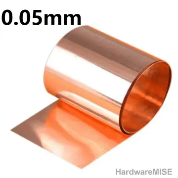 0.05mm x 100mm x 1000mm H62 Brass Metal Thin Sheet Foil Plate Roll