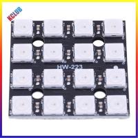 โคมไฟสี WS2812B บอร์ดพัฒนา5V RGB โคมไฟ LED บอร์ดพัฒนา4*4 16บิตสำหรับ Arduino