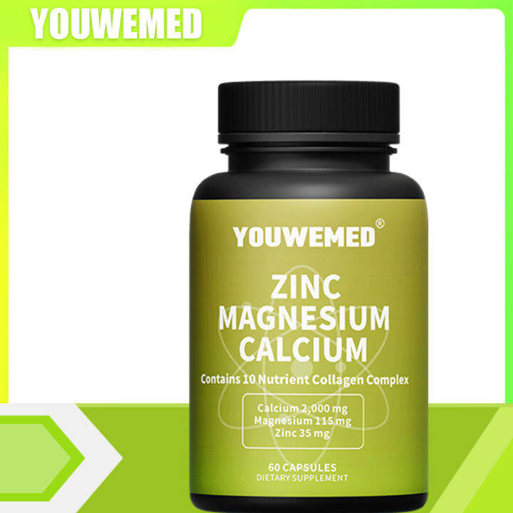 Calcium Magnesium Zinc Plus Vitamin D3, , For Strong Healthy Bones