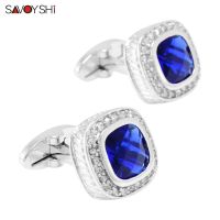 【hot】 SAVOYSHI Luxury for Mens French Shirt Crystals Cuff Wedding Grooms Man Jewelry