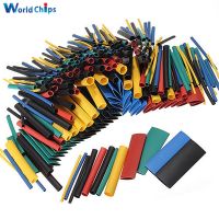 [3C electronic digital] 127/140/328/530Pcs Assorted Polyolefin Heat Shrink Tubing Tube Cable Sleeves Wrap Wire Set 8ขนาดหลากสี/สีดำ