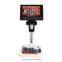 1000X 4.3" LCD Display Portable Microscope 720P LED Digital Magnifier with Holder for Circuit Board Repair Soldering Tool