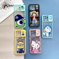 เคสปิดเลนส์กล้อง สไลค์กล้องสกรีนลายการ์ตูน VIVO Y12A-Y20/Y12S/Y11/Y12/Y15/Y17/Y31(2021)/Y30/Y50/Y95/Y93/Y91C/V20/V20PRO