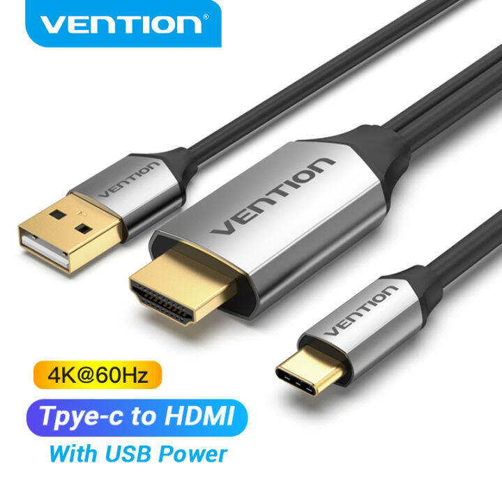 Vention USB C HDMI 4K Type C to HDMI Cable HDMI Adapter ต่อมือถือเข้าtv ...