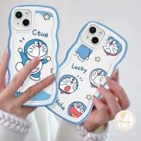 เคสการ์ตูนโดราเอมอนน่ารักสำหรับ Samsung A12 A04E A13 A04 A50 A50s A21s A30s A03s A32 A20 A31 A33 A22 A51 M22 A23 A04s ขอบลอน A14 A52s A02s A52 Tpu นุ่ม M32เคส