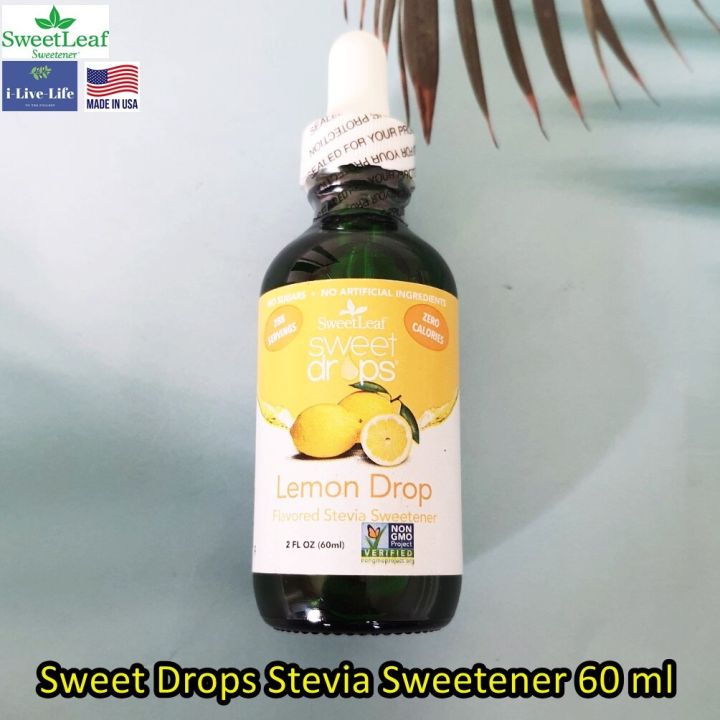 30% OFF ราคา Sale!! EXP: 03/2023 สารให้ความหวานแทนน้ำตาล Sweet Drops Stevia Sweetener 60 ml - SweetLeaf
