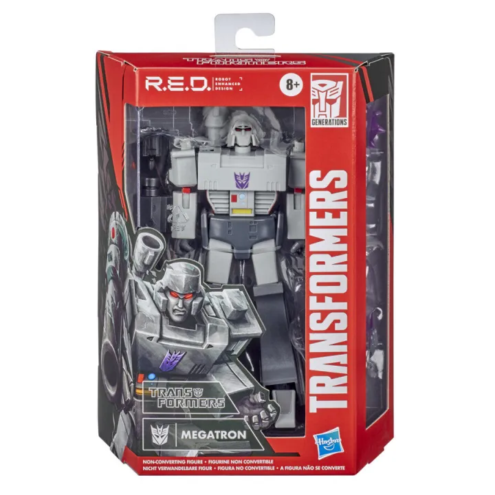 Figurine Transformers R.E.D. Starscream – Robot Amélioré, Version Couronnement Rouge