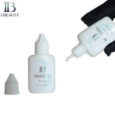 น้ำยาล้างเจลความงามสำหรับตัวต่อขนตา IB น้ำยาล้างกาวใส15มล. สำหรับการใช้งานระดับมืออาชีพ
