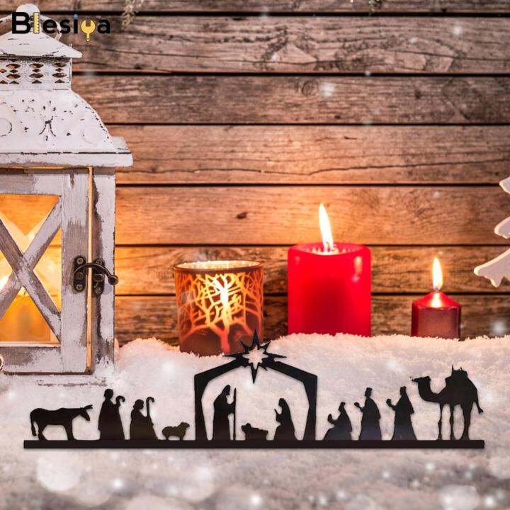 Blesiya Nativity Scene Wall Decor Nativity Wall Art Wall Sculptures for