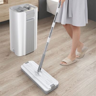Mop Household Cleaning Home Supplies Essentials Tools Gadgets Floor Sweeper Bucket for Home and Comfort Things Floor Microfiber