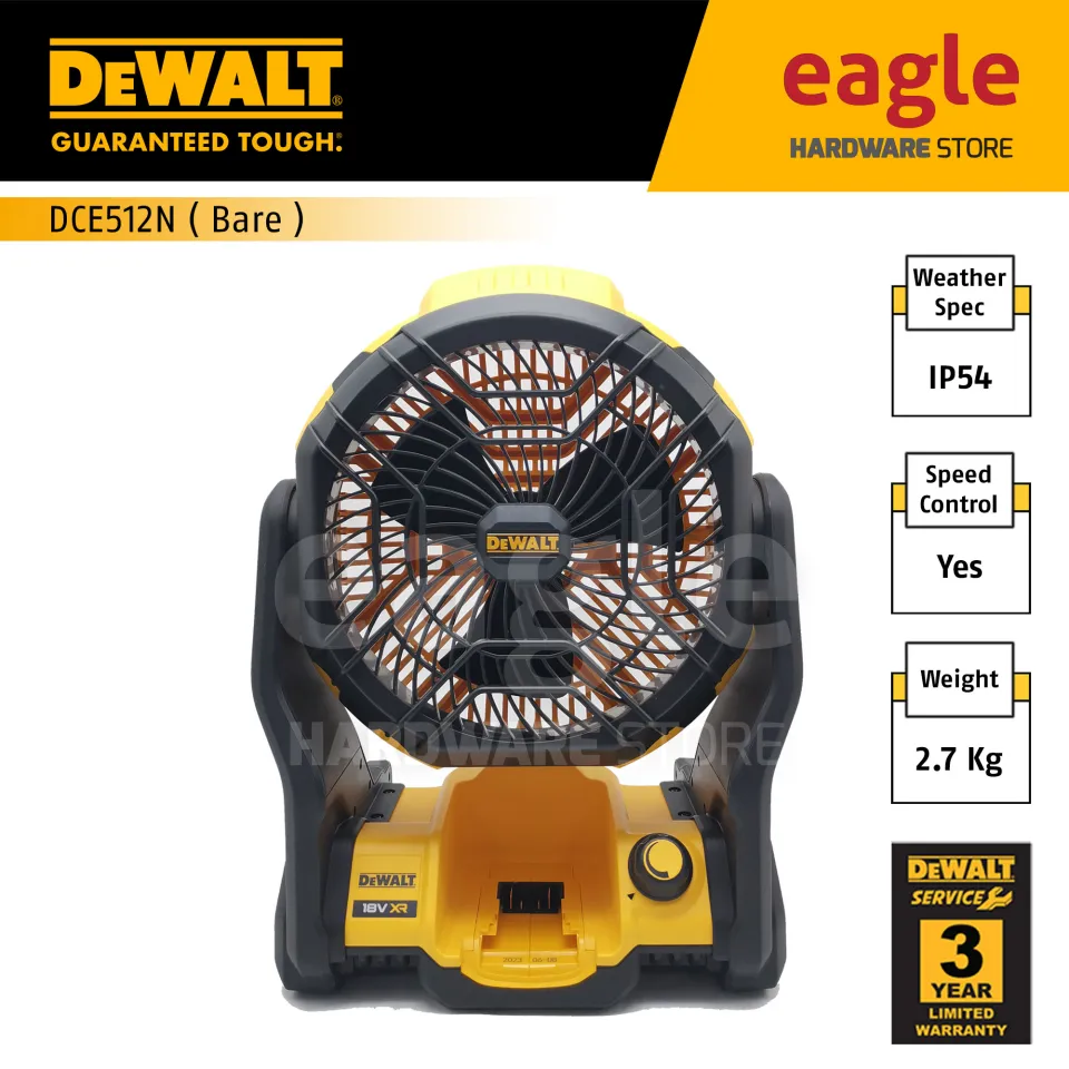 Dewalt DCE512N XJ Cordless Battery Fan 18v 20v 