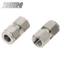 304 SS Stainless Steel Pipe Connector 6-12mm Pipe OD to 1/8" 1/4" 3/8" 1/2" M14 M20 Female Thread Double Ferrule Tube Fittings Watering Systems Garden