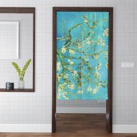 Van Gogh Oil Painting Art Door Curtain Japanese Split Kitchen Doorway Partition Drapes Restaurant Cafe Entrance Noren Blackout