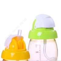 Pigeon Straw Wide Neck Drinking Training Soft Silicone Non-Spill for Baby Bottle