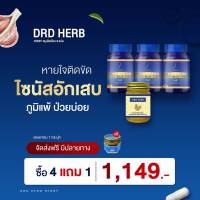 เซต 4 แถม 1- ไซนัสอักเสบ คัดจมูก ภูมิแพ้ ริดสีดวงจมูก ดูแลด้วย DRD HERB RIDSY สมุนไพร9ชนิด