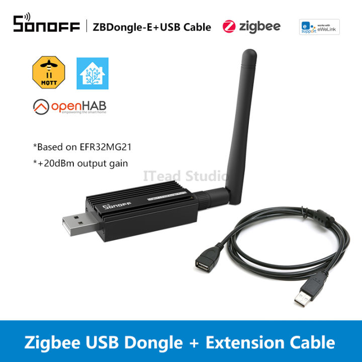 ITEAD SONOFF ZBDongle-E Zigbee 3.0 USB Dongle Plus with 1.5M USB