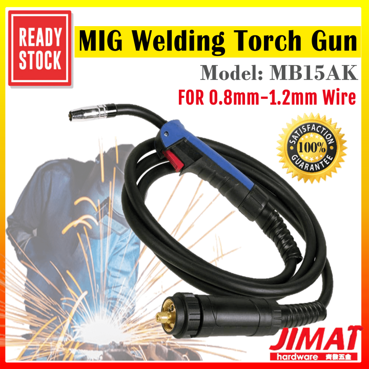 MB15AK MB15 4M / 5M Lead Length Mig Tool Welding Gun Mig Welder Torch