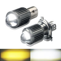 BA20D H4 LED Motorcycle Headlight Bulbs Hi Lo Beam Motorbike 3000K 6000K Scooter ATV Accessories Condensing Len Fog Lights White