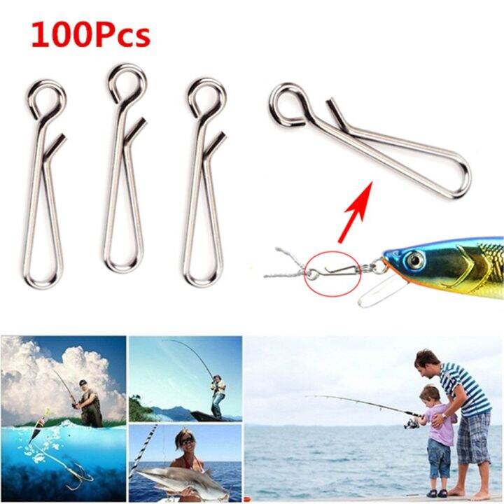 SEVEN Useful Barrel Swivels Line Wire Quick Hanging Stainless Connector Tackle Tool Connecting