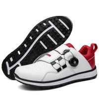 Mens professional golf shoes waterproof studs golf shoes blue red white womens golf shoes 36-46