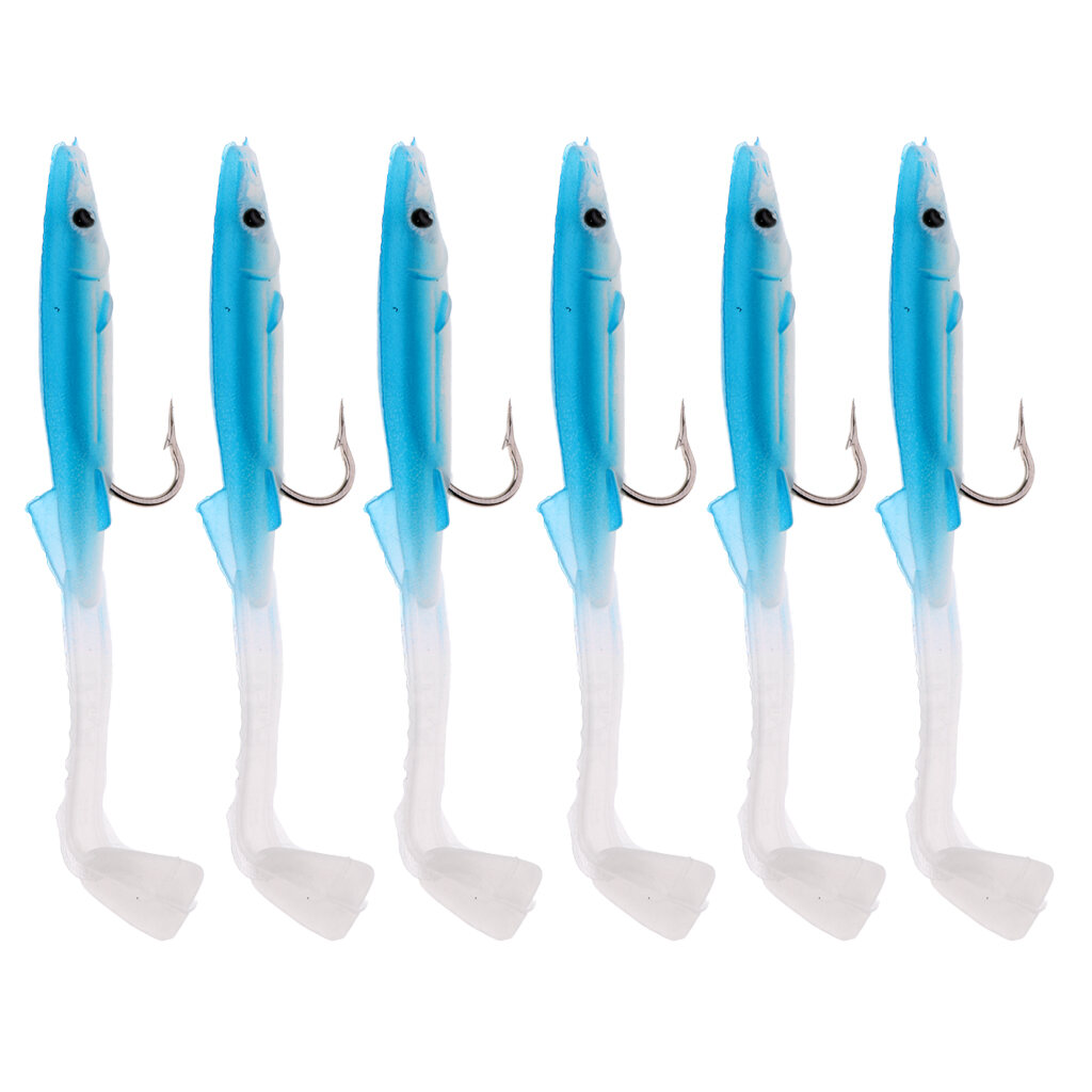 12Pcs Artificial Savage Gear Eel Ready Bionic Bait Fishing Lure Bait 
