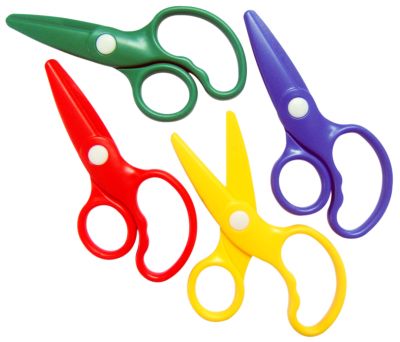 คิดอาร์ท กรรไกร พลาสติก แบบตรง 1ชิ้น แม่พิมพ์เล่นแป้งโดว์ (ESR)  Kidart Moldsscissors 1Pc.