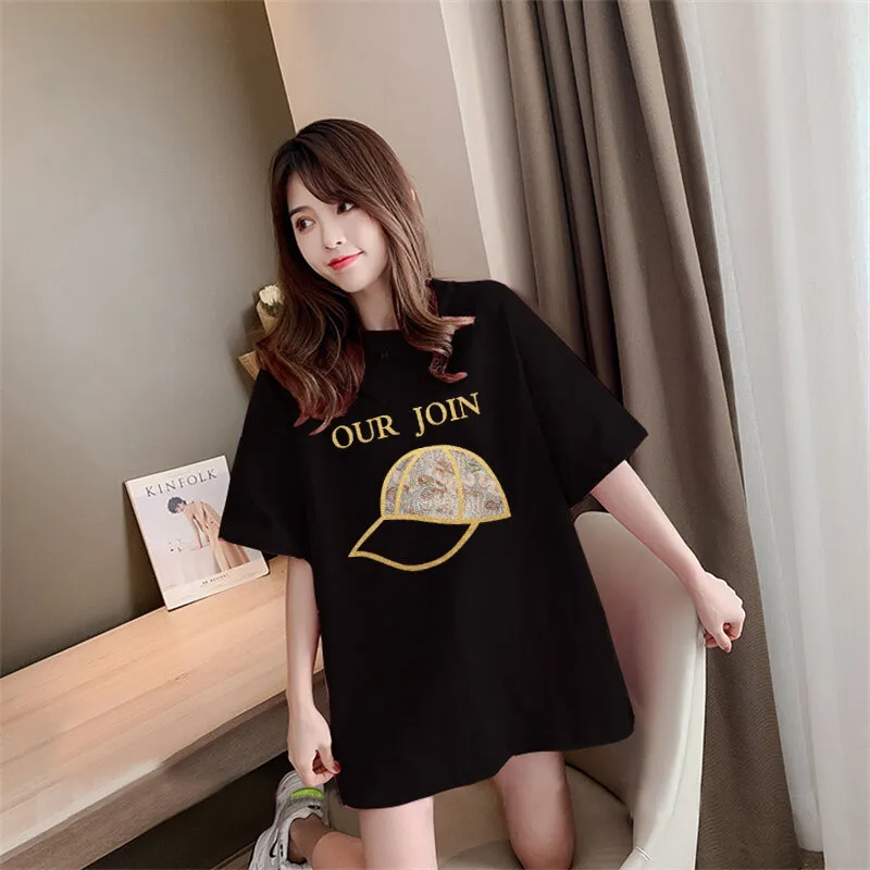 Pregnant Women 'S Top Summer T-shirt Korean Style Loose Cotton Mid-Length  Small Large Size Fashion Pregnant Women 'S Short Sleeve Summer | Lazada  Singapore