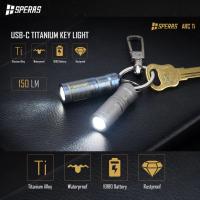 SPERAS ARC Titanium 150LMS 38M Keychain Flashlight