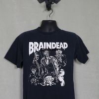 Braindead สยองขวัญภาพยนตร์เสื้อยืด Dead Alive Tee เสื้อ Zombie Peter Jackson Evil Dead Cult ฟิล์มสมองตาย1997