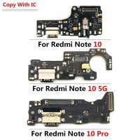 สายแผงวงจรเคเบิลแบบยืดหยุ่นชาร์จชาร์จพอร์ต USB ใหม่10ชิ้นสำหรับ Redmi Note 10S / Redmi Note 10 Pro Dock หัวเชื่อมปลั๊กพร้อมไมโครโฟน