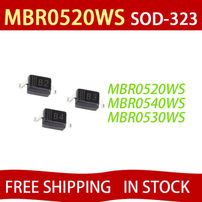 100ชิ้นล็อต SMD Schottky Barrier ไดโอด MBR0520WS B2 MBR0530WS B3 B 4 20V 30V 40V SOD-323จัดส่งฟรี