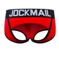 【YF】㍿▥❇  JOCKMAIL Brand Men Backless Buttocks Cotton open back Gay JockStrap cuecas panties