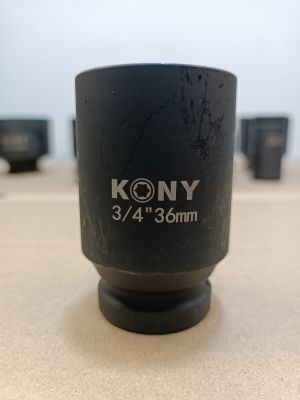 KONY ลูกบล็อกลม​  ลูกบล็อกยาว 3/4"(6หุน)  เบอร์   36 มม.  รุ่นงานหนัก (IMPACT SOCKET)