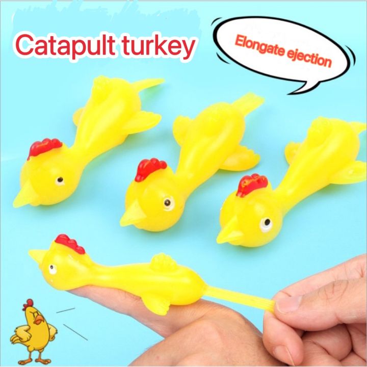 【COD】Angry Finger Ejection Bird Slingshot Chicken Funny Flying Catapult ...