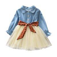 【Ladies shop】 ToddlerTulleBaby ลายเย็บปะติดปะต่อกัน DotEntry ชุด