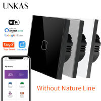 Usuk แผงกระจกมาตรฐาน123 GANG Wall Light TOUCH SWITCH tuyasmart Life Wireless Control TOUCH Light Swit,.