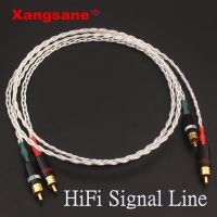 Xangsane 6N OCC Kabel Rca Berlapis Perak Kabel Audio Hifi PTF Kartu Suara Eksternal Kabel Adaptor Mesin CD Amplifier Daya