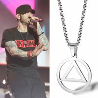 ✺ New Fashion Eminem Triangle Men Pendant Necklace Hip Hop Rock Street Culture Classic Man Jewelry Gift