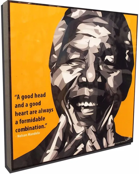 Nelson Mandela Poster Pop Art Canvas Quotes Wall Decals Framed Lazada PH