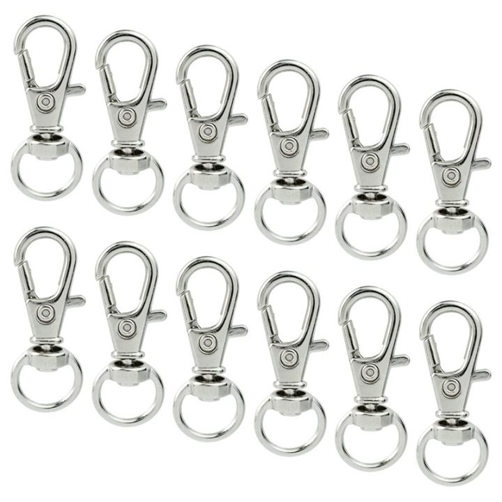 Lanyard Snap Clip Hooks 1 1/2 Nickel Silver 50 Pcs