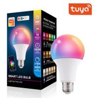 Tuya บลูทูธเข้ากันได้สมาร์ทหลอดไฟ E27 B22 10วัตต์ Led ประหยัดพลังงานโคมไฟ RGB เย็นอบอุ่นแสงสีขาวลดแสงหลอดไฟดิสโก้โคมไฟ